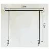 Iron Adjustable Table Arch Bracket 2.5×1.2m