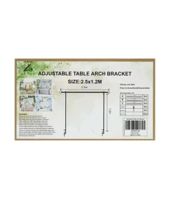 Iron Adjustable Table Arch Bracket 2.5×1.2m