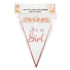 It’s a girl Hot Stamping Flag Banner 19X28cm 12pc