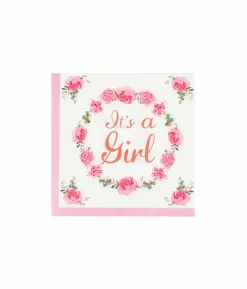 It’s a girl Large Napkins 33x33cm 24pc