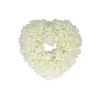 Ivory Artificial Craft Rose Heart 29x29cm