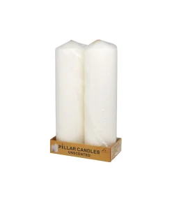 Ivory Pillar Candle 2pc 290g