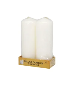 Ivory Pillar Candle 2pc 250g