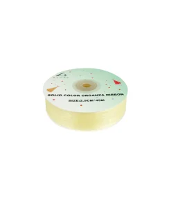 Ivory Solid Colour Organza Ribbon 2.5cm