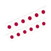 Japan Flag Bunting 5m