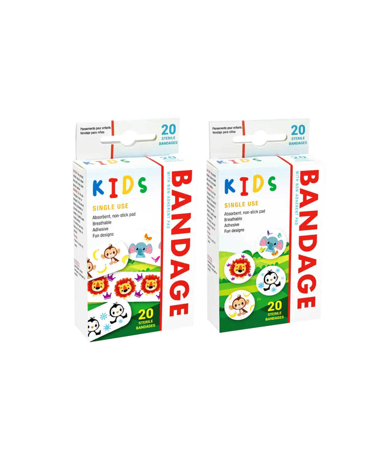Kids Bandages Assorted 20pk