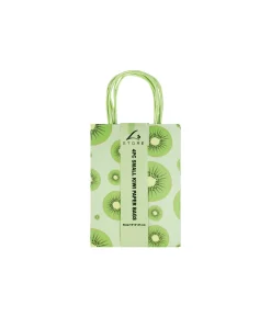 Kiwifruit Printed Paper Bags 21cm 4pk