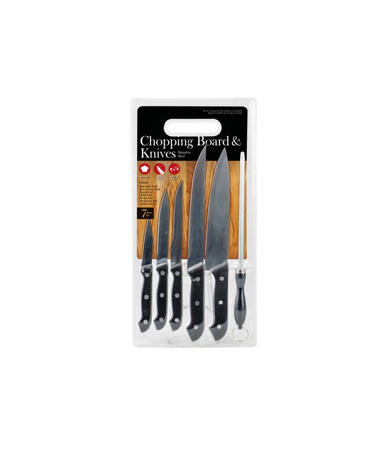 Knife & Chopping Board Set 7pc