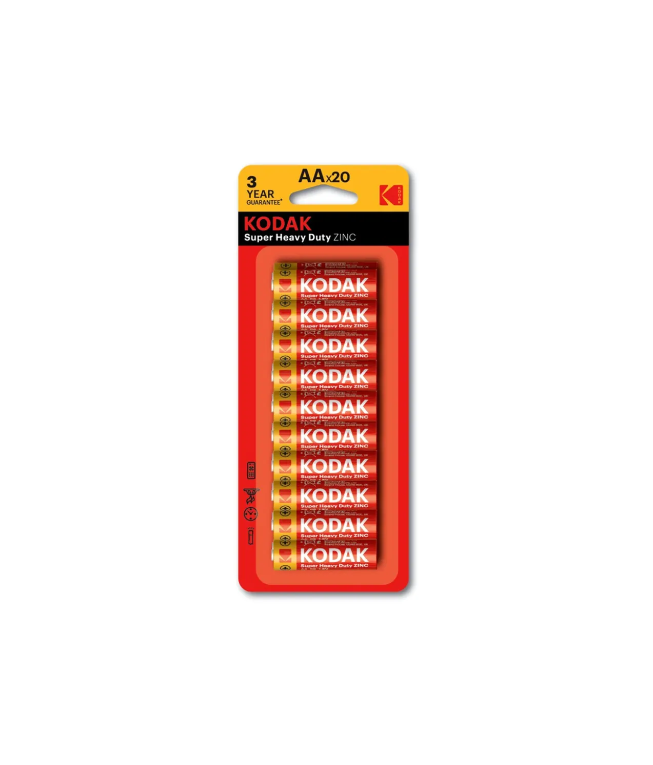 Kodak Heavy Duty AA Battery 20 Pack