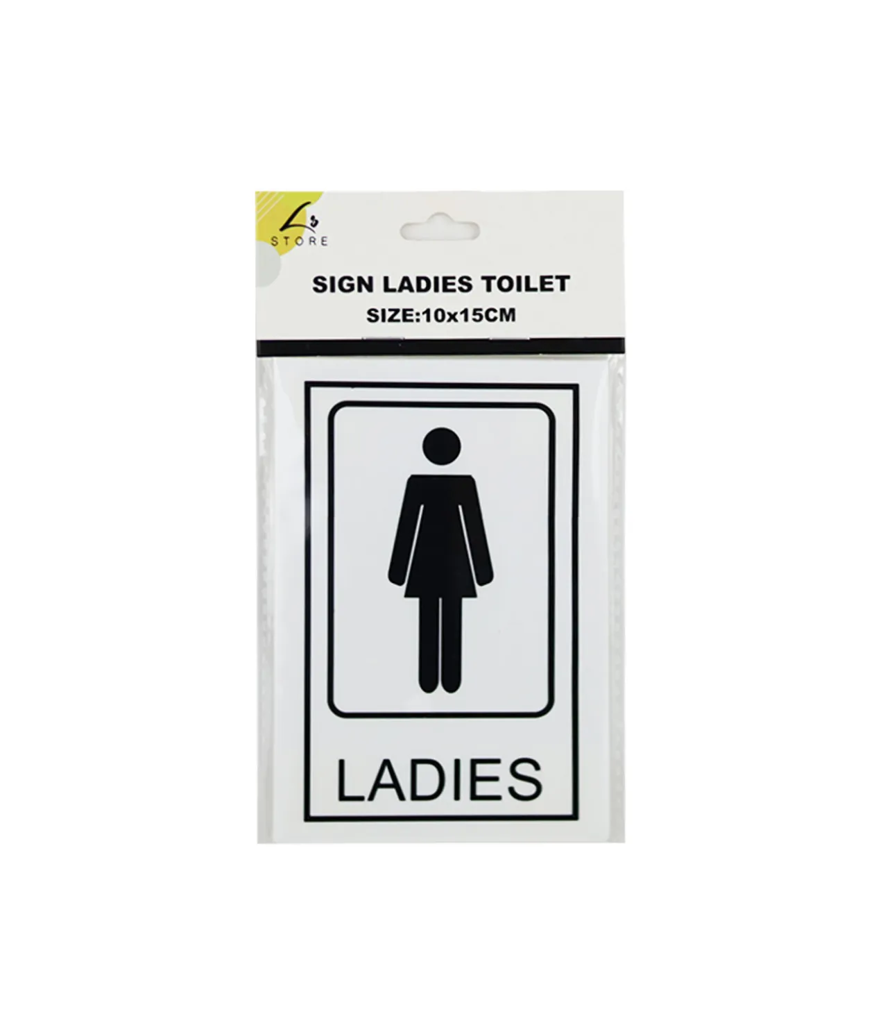 Ladies Toilet Sign 10x15cm