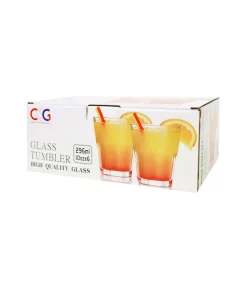 Large Drinking Glass 300ml 6pk