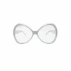 Large White Bow Shape Party Glasses