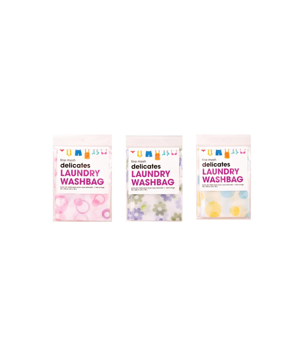 Laundry Delicates Wash Bag Assorted