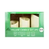 LED Yellow Candle Set 3pk