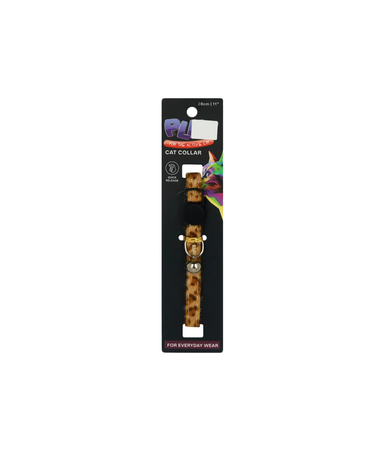 Leopard Print Cat Collar Assorted 28cm