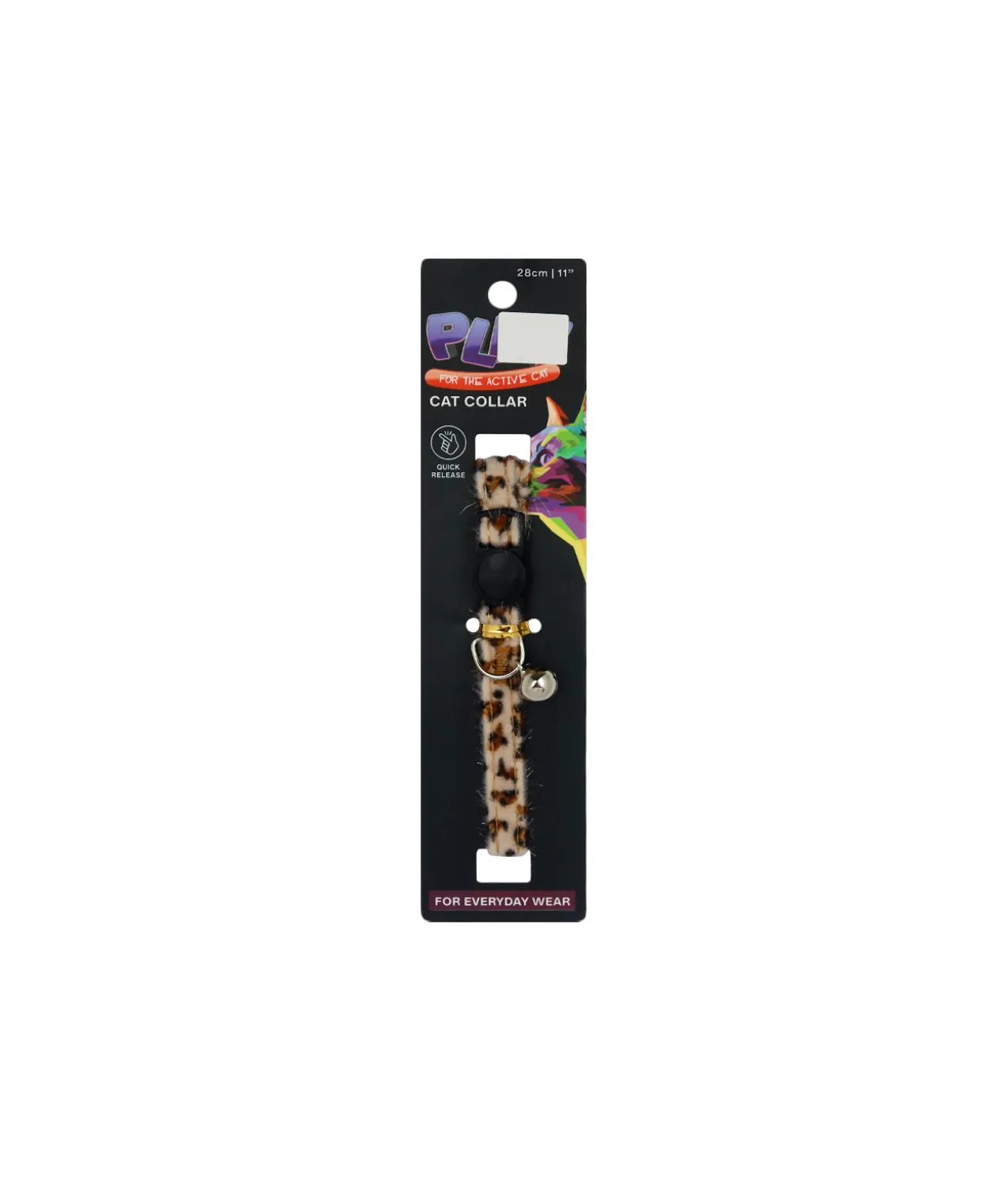 Leopard Print Cat Collar Assorted 28cm