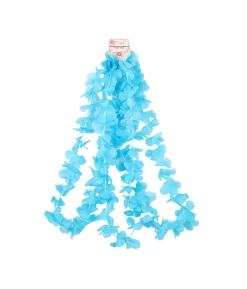 Light Blue Flower Lei 3pc