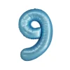 Light Blue Foil Matte Number 9