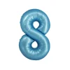 Light Blue Foil Matte Number 8
