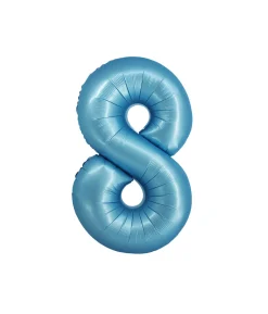 Light Blue Foil Matte Number 8