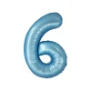 Light Blue Foil Matte Number 6