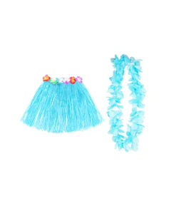 Light Blue Hula Raffia Set 2pk