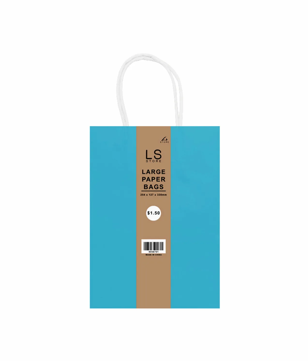 Light Blue Large Paper Bag 2pcs