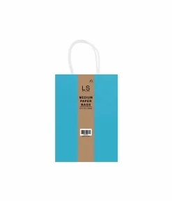 Light Blue Medium Paper Bag 3pcs