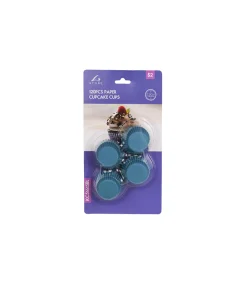 Light Blue Paper Cupcakes Cups 120pc 7.5cm