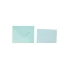 Light Blue Small Pearlised Cards & Envelopes Set 12pc