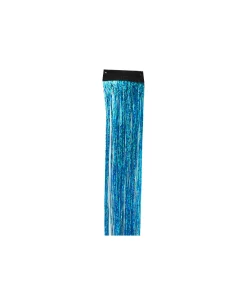 Light Blue Tinsel Hair Extension Clip 1pc