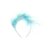 Light Blue & White Feather Headband
