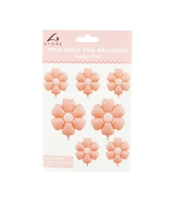 Light Pink Daisy Foil Balloon 7pc