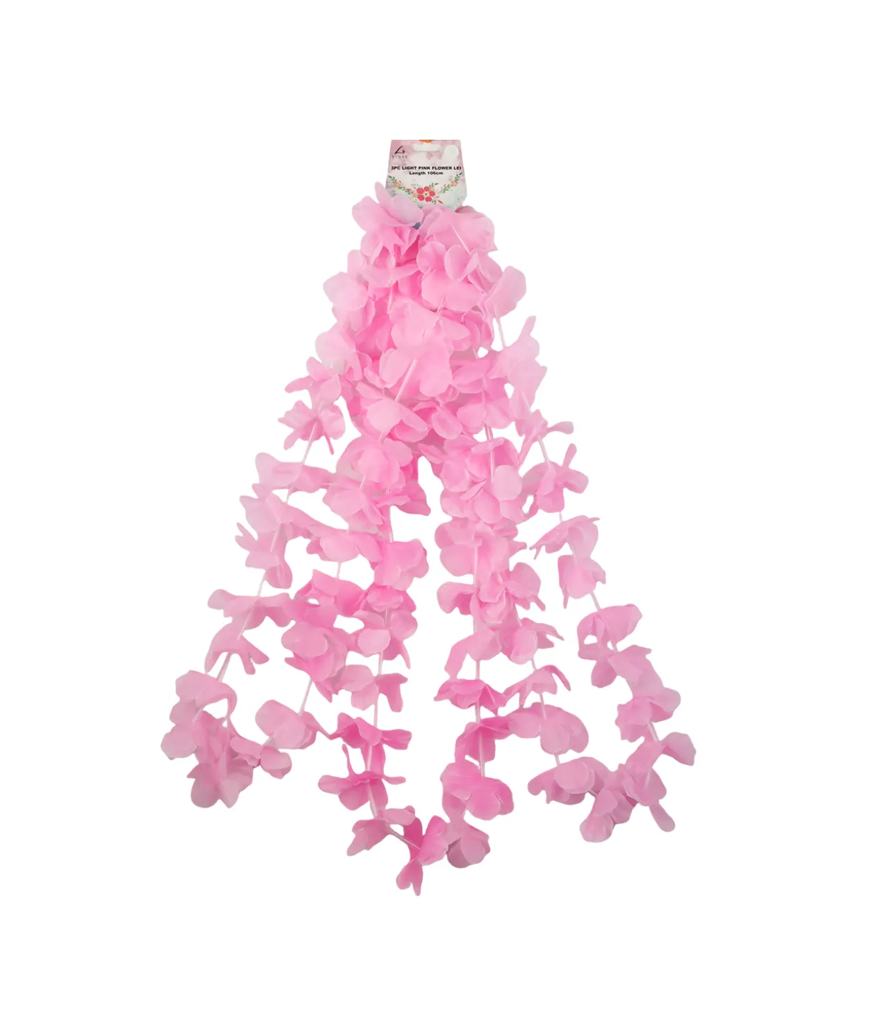 Light Pink Flower Lei 3pc