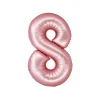 Light Pink Foil Matte Number 8