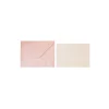 Light Pink Pearlised Cards & Envelopes Set 12pc
