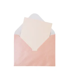 Light Pink Pearlised Cards & Envelopes Set 12pc