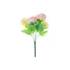 Light Pink Peony 5 Head Bunch 40cm