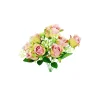 Light Pink Rose Bush 9 Heads 38cm