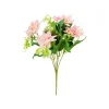 Light Pink Rose 5 Head 28cm