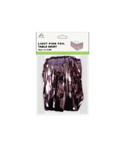 Light Pink Table Skirt 3×0.8m