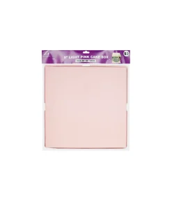 Light Pink Transparent Cake Box 8in