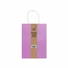 Light Purple Medium Paper Bag 3pcs