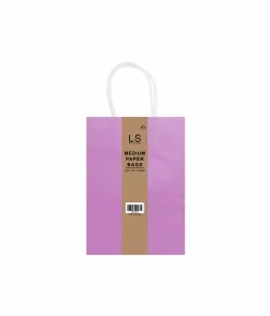 Light Purple Medium Paper Bag 3pcs