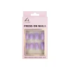 Light Purple Round Press On Nails 24pc