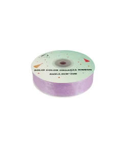 Light Purple Solid Colour Organza Ribbon 2.5cm
