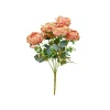Light Salmon Peony Rose Bush 9 Head 40cm