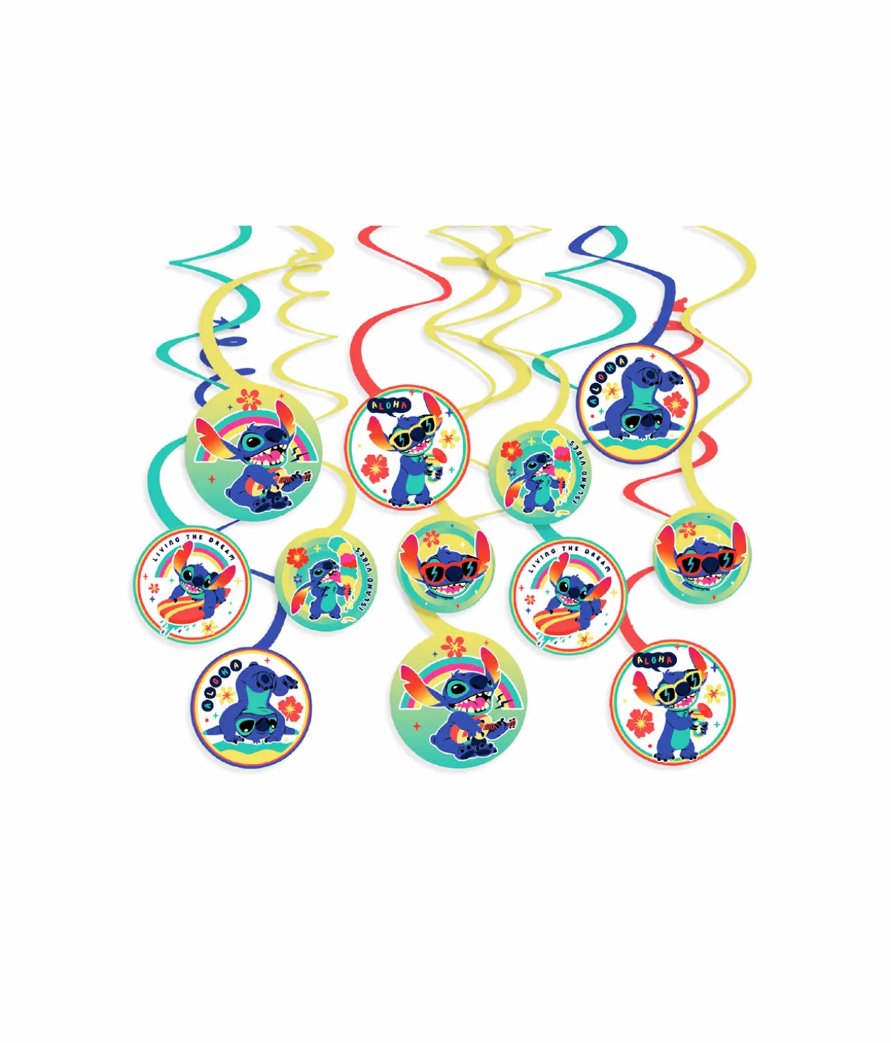 Lilo & Stitch Paper Spiral Decorations