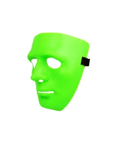 Lime Green Full Face Plastic Mask