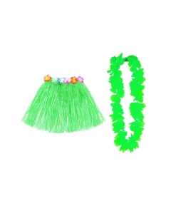 Lime Green Hula Raffia Set 2pk